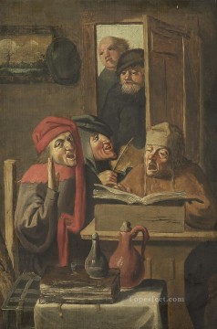 company of captain reinier reael known as themeagre company Painting - musical company Baroque rural life Adriaen Brouwer